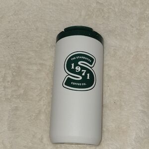 Starbucks SS Green and White 1971  Travel Tumbler